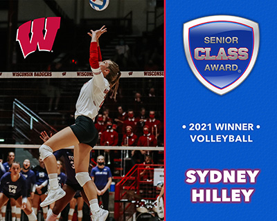 Wisconsin’s Sydney Hilley Wins 2021 Senior CLASS Award for Women’s Volleyball
