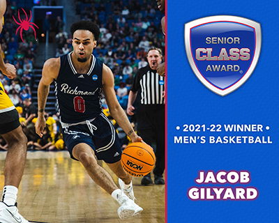 Richmond’s Jacob Gilyard Wins 2021-22 Senior CLASS Award® for Men’s Basketball