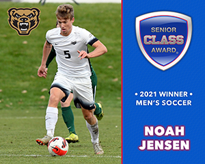Oakland’s Noah Jensen Wins 2021 Senior CLASS Award® for Men’s Soccer