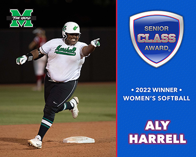 Marshall’s Aly Harrell Wins 2022 Senior CLASS Award® for Softball